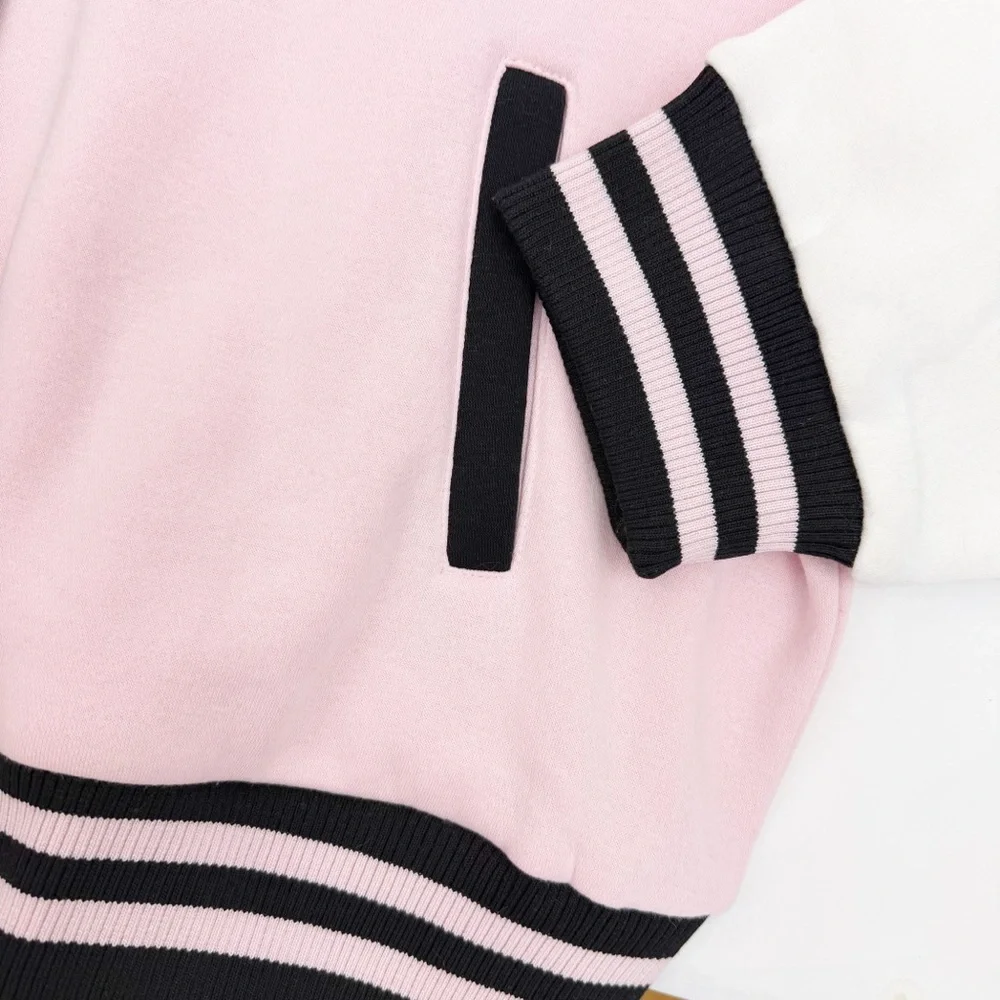 Hello Kitty Sanrio X Hot Topic My Melody & Kuromi Split Varsity Jacket Plus Size